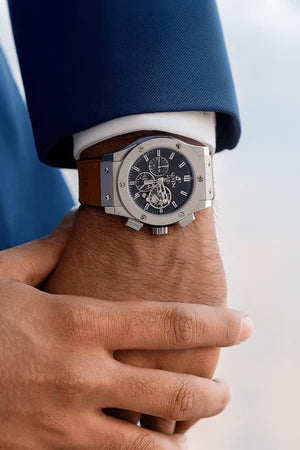 Hublot - Classic Fusion Automatic Skeleton Chronograph Watch (A+)