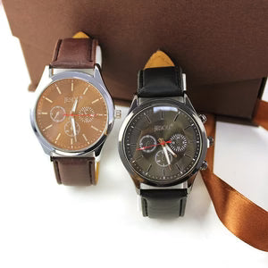 Men's Creative Packed Gift Box Watches Set Quartz Wrist Watch Belt Wallet Cufflinks Pen Suit Mens Christmas Valentine's Gifts 3
